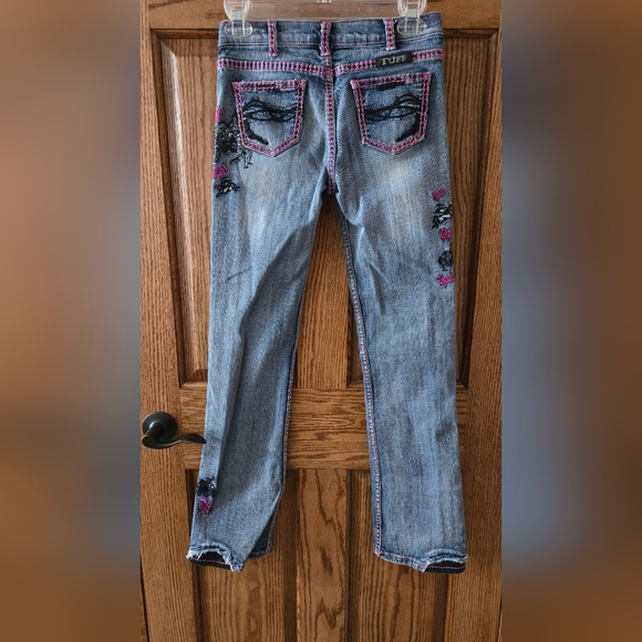 Embroidered Blue Jeans for Women - Picture 2 of 16